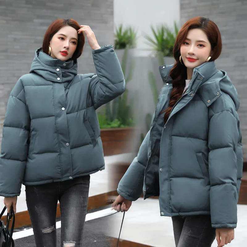 

Fannic 2020 Winter Fashion Casual Loose Thick Long Sleeve Down Jacket Women