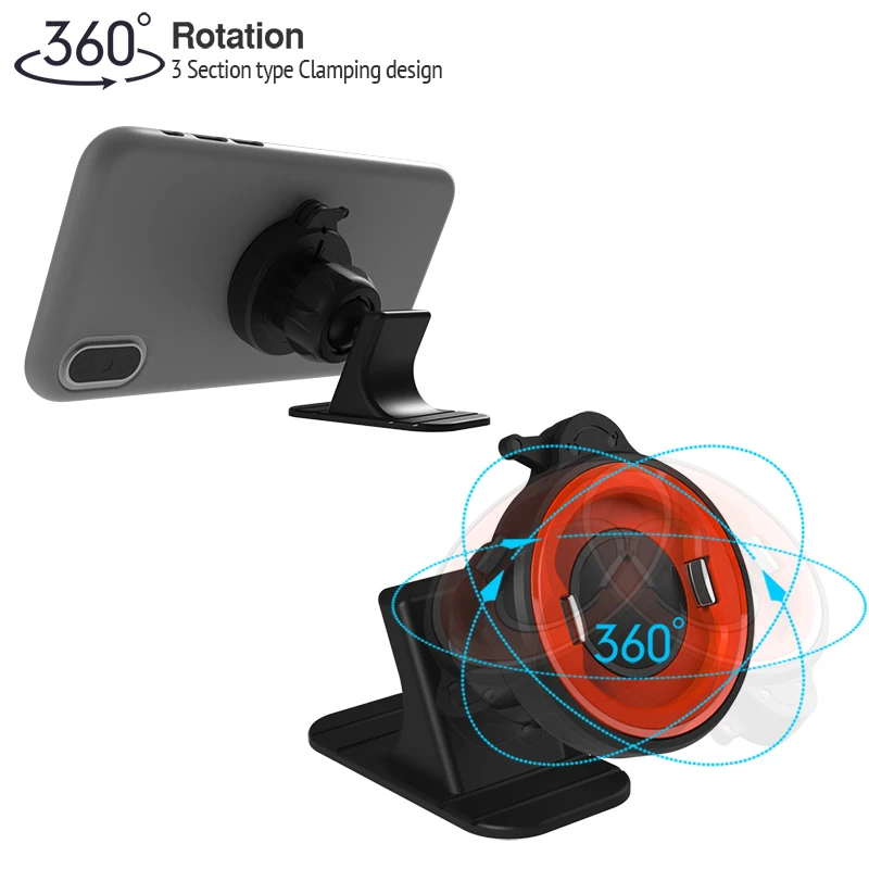 car holder phone no magnetic mount dashboard mobile phone holder for car washable strong grip iphone cars holder free global shipping