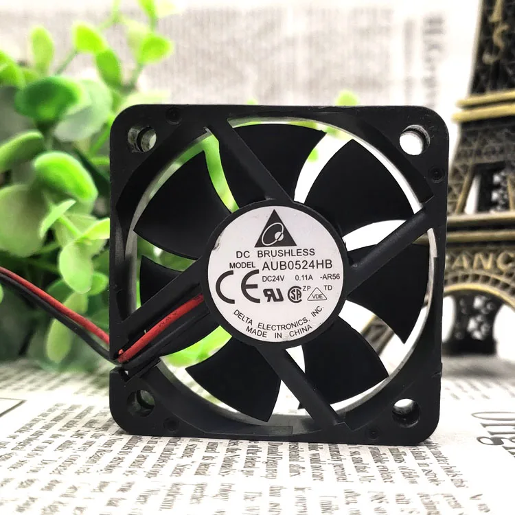 

New original AUB0524HB 5015 24V 0.11A 5CM 2-wire inverter chassis cooling fan