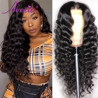 13x4 loose deep wave frontal wig full lace front human hair wigs for women water wave 30 inch brazilian deep wave human hair wig