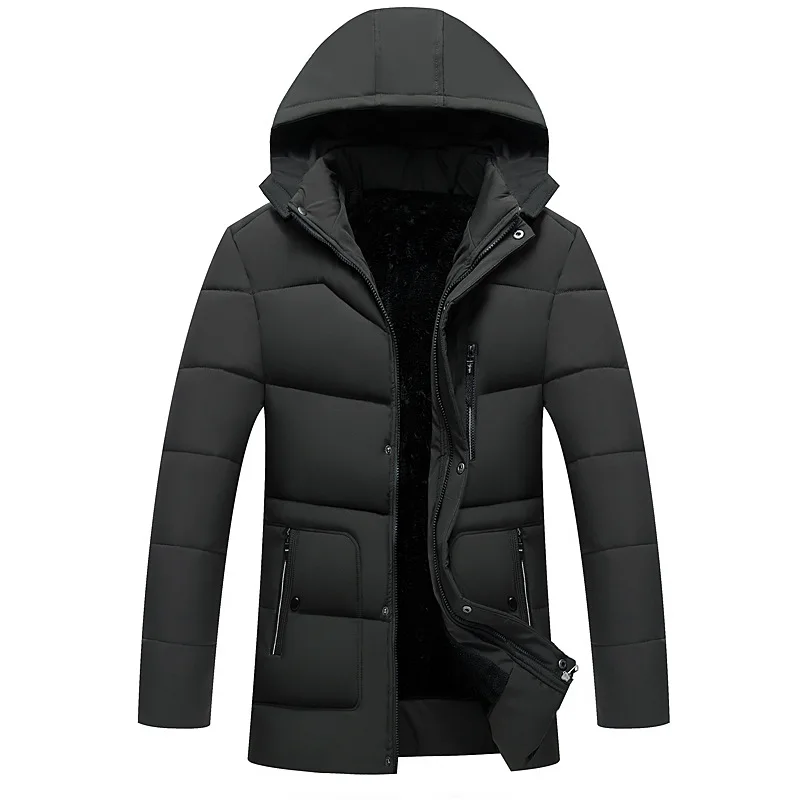 

2020 New Winter Jackets Men Thicken Warm Coats Male Casual Parka Hooded Mens Cold Protection Cotton Jacket Keep Warm Parka