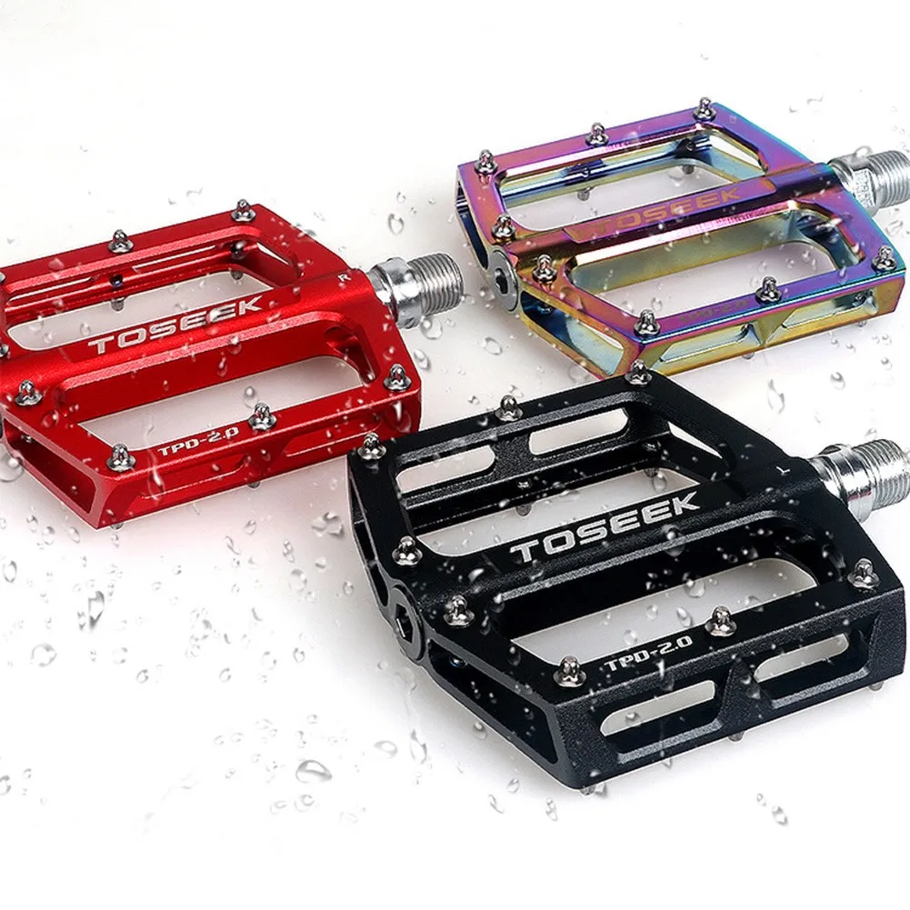 

MTB Bicycle Road Pedals Ultralight Seal Bearings Bicycle Bike Pedals Aluminum Flat Platform Folding Bike Parts