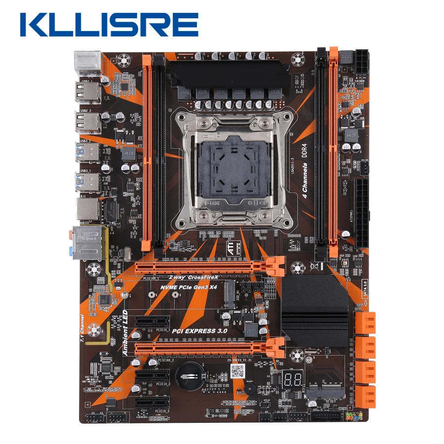 Комплект материнской платы Kllisre X99 LGA 2011-3 процессор Xeon E5 2620 V3 Память DDR4 2 шт. X 8 ГБ = 16