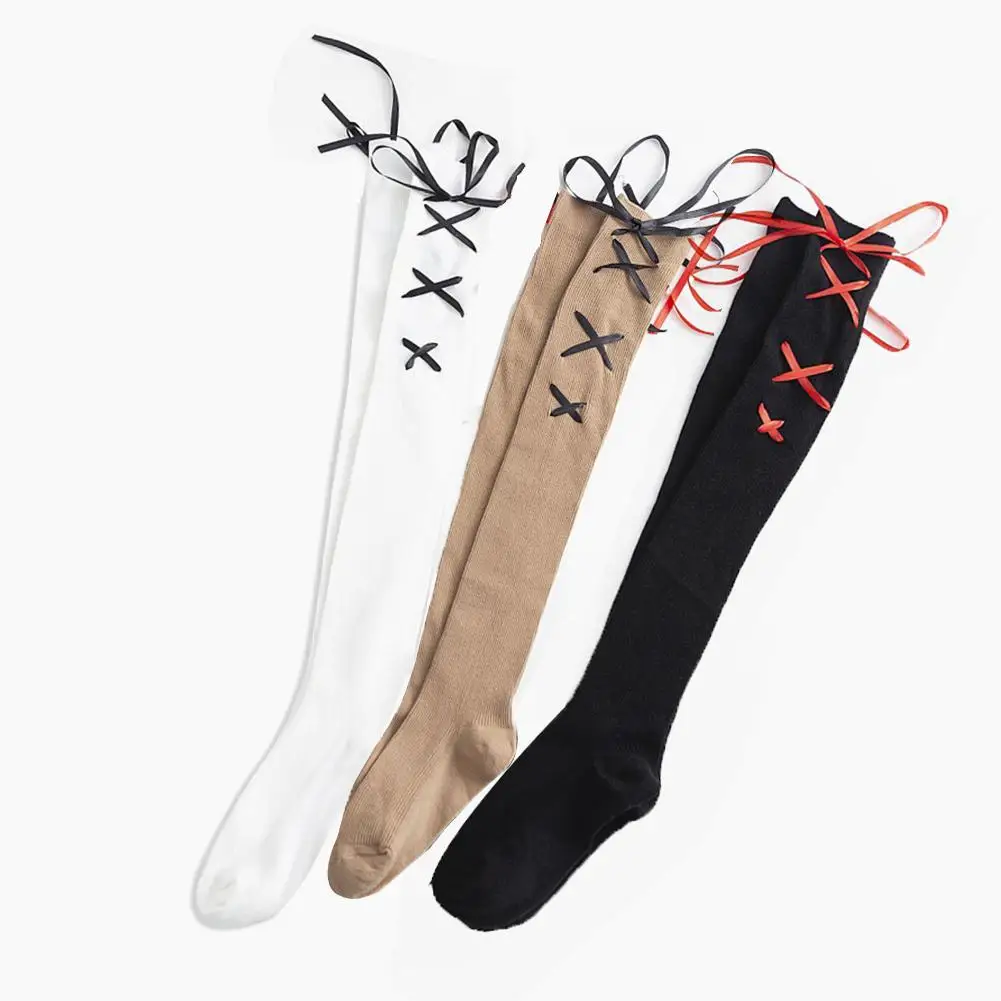 1 пара японский стиль модные весенне-осенние сексуальные высокие чулки женские