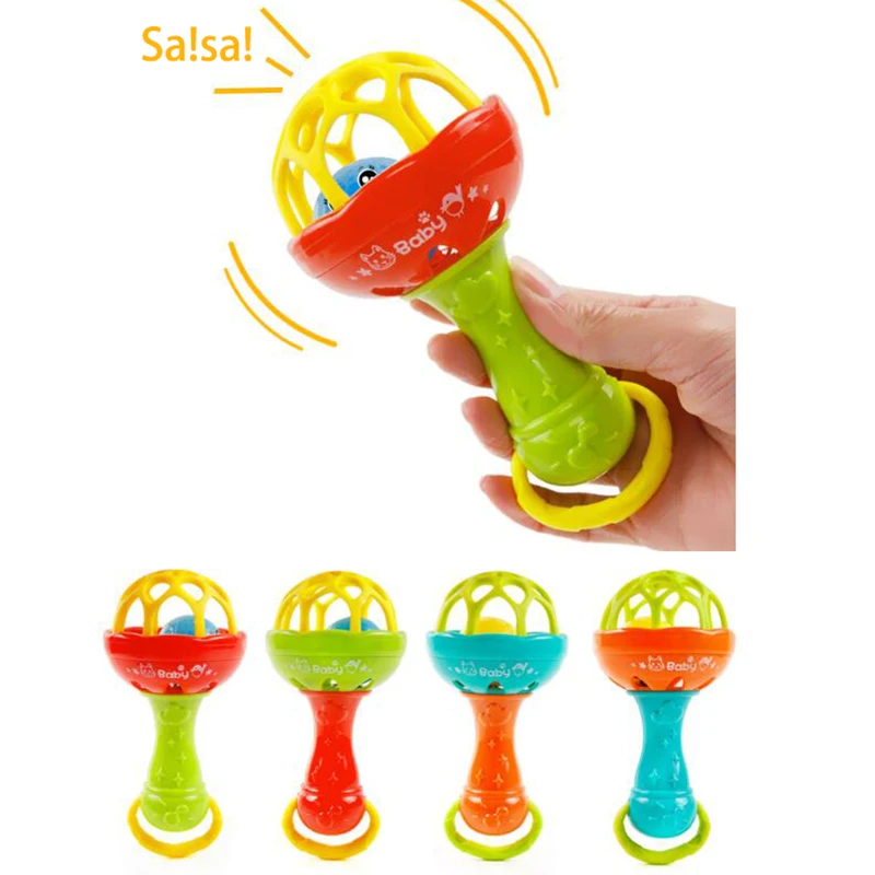 

1 шт. детская погремушка игрушка разведки, десен Пластик ручной Колокольчик забавные образовательные мобильные игрушки подарки на день рож...