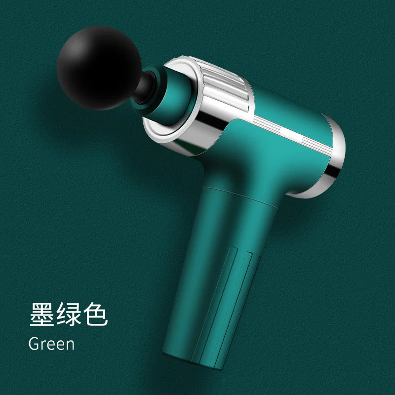 

USB rechargeable electric massage gun Rubber paint portable fitness equipment Muscle relaxation massager Fascia gun Touch Screen