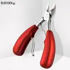 Щипчики для ногтей ELECOOL, ножницы для ногтей, инструменты для педикюра и маникюра, инструмент для защиты от брызг, вросших паронихии, профессиональные наборы инструментов для коррекции