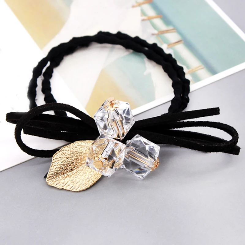 LNRRABC 15Colors Scrunchy Rubber Headband Female Ponytail Gum Girls Charming Headwear Elastic Hair Bands Hair Accessories - Цвет: 20