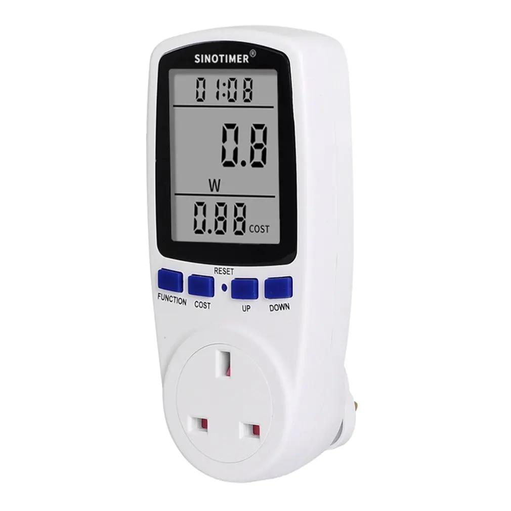 SINOTIMER DDS108 розетка цифровой измеритель напряжения Потребляемая мощность ватт