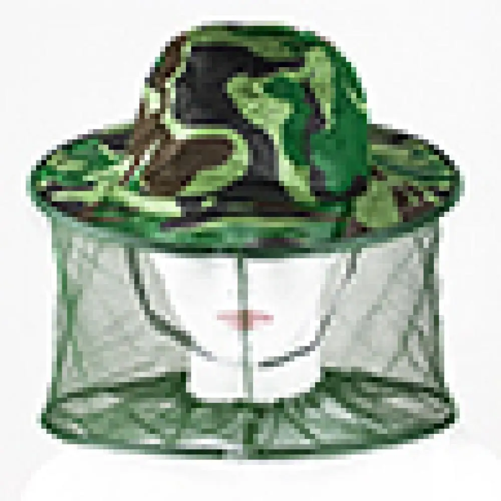 

Camouflage Fishing Hat Bee keeping Insects Mosquito Net Prevention Cap Mesh Fishing Cap Outdoor Sunshade Lone Neck Head Cover