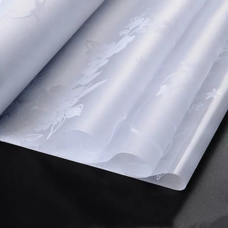 Пленка для стекла стеклянные наклейки белый цветок ПВХ самоклеящаяся матовая