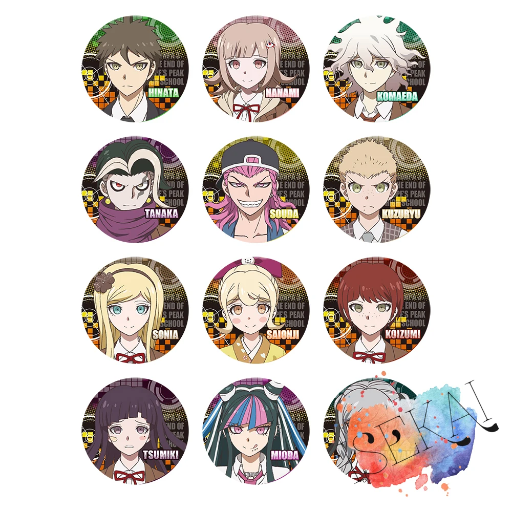 Значок аниме в виде отчаяния Danganronpa 3 металлическая брошь знака Хината Танака