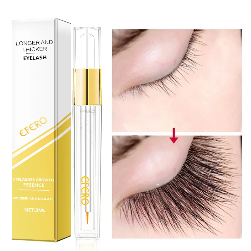 

EFERO 1pcs Powerful Eyelash Essence Makeup Eyelash Growth Serum Fuller Thicker Longer Eyelash Enhancer Eye Lash Extension