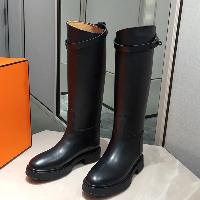 Beste Mode Vrouwen Lange Laarzen Herfst Merk Knie Hoge Laarzen Vrouwelijke Stretch Patchwork Comfort Schoenen