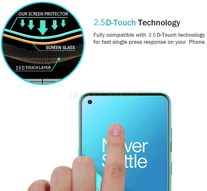 

2-1PC For Oneplus Nord Glass Screen Protector Camera Len Film Protector For Oneplus 8T 7T Tempered Glass On Oneplus 8 Nord Glass