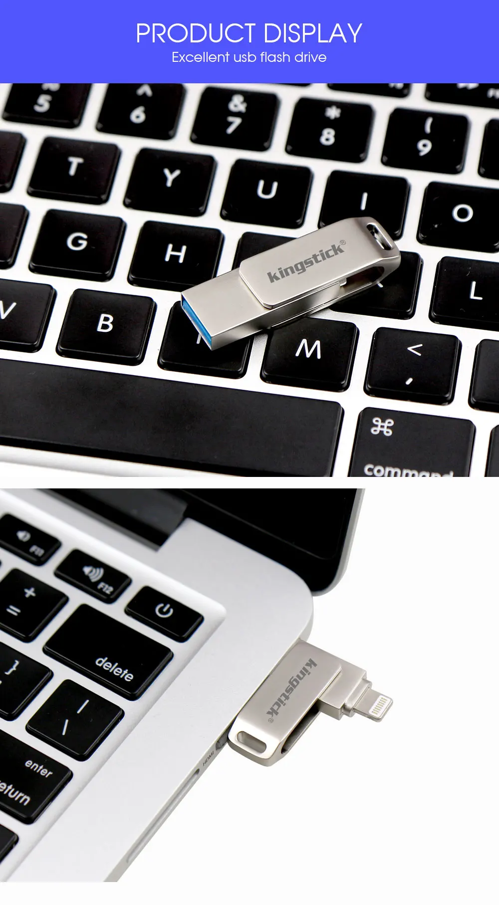 Usb флеш-накопитель для iPhone 6/6s/6plus/7/7plus/8/X Usb/Otg/Lightning 2 в 1 флеш-накопитель для iOS внешних устройств хранения