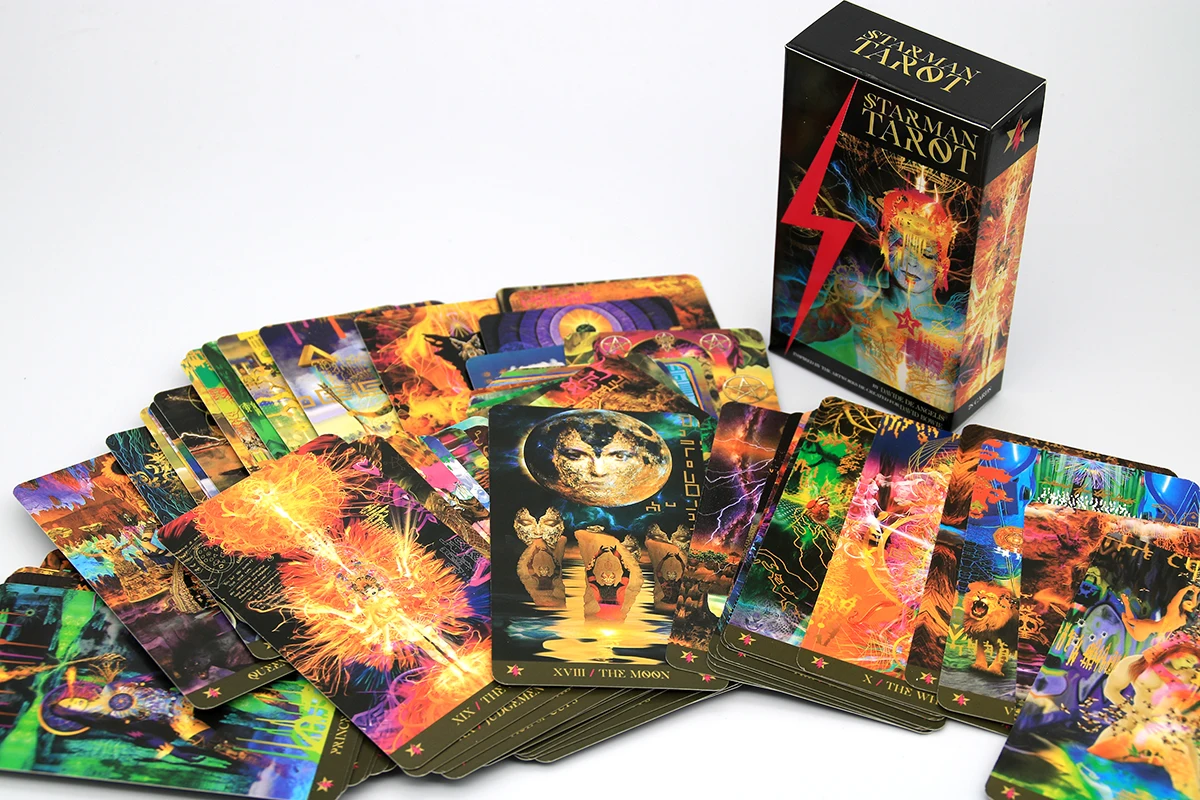 78 карточная колода Starman Tarot Davide De Angelis с нетерпением ожидаемый набор Таро