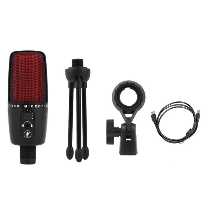 

USB Condenser Microphone High Sampling Rate 192KHz/24Bit Computer Live Conference Recording Microphone