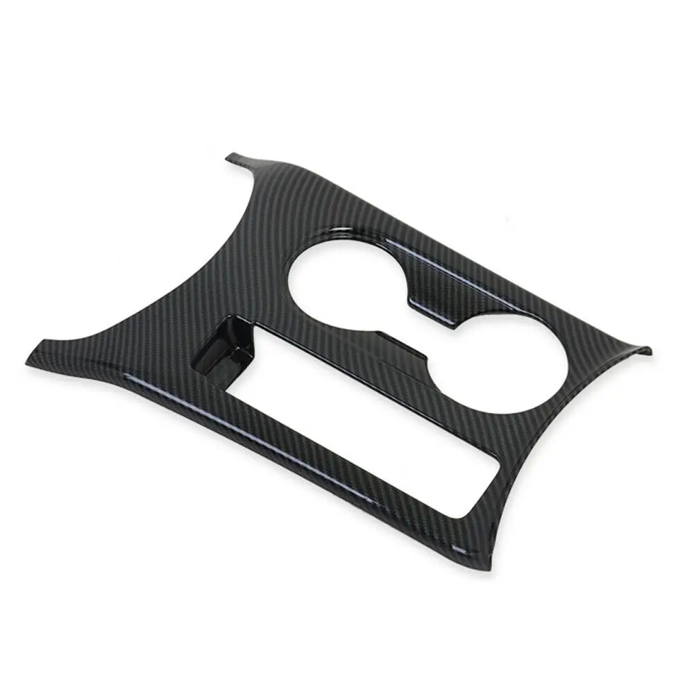 

For KIA SELTOS 2019 2020 Carbon Fiber Color Front Water Cup Holder Cover Trim