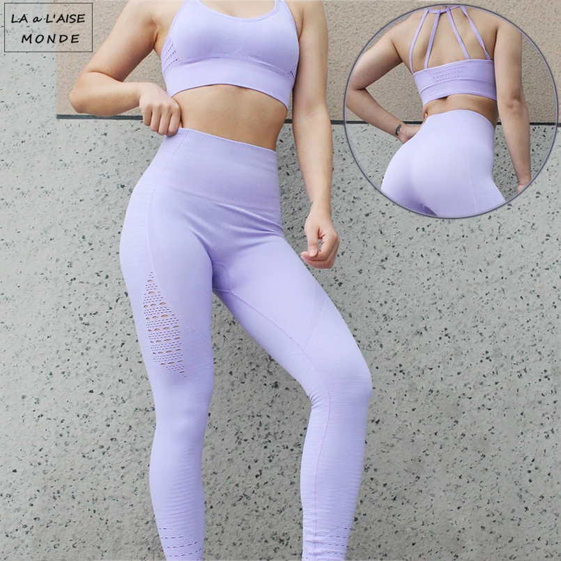 Выдвижной спортивный тренировочный женский костюм для фитнеса комплект йоги