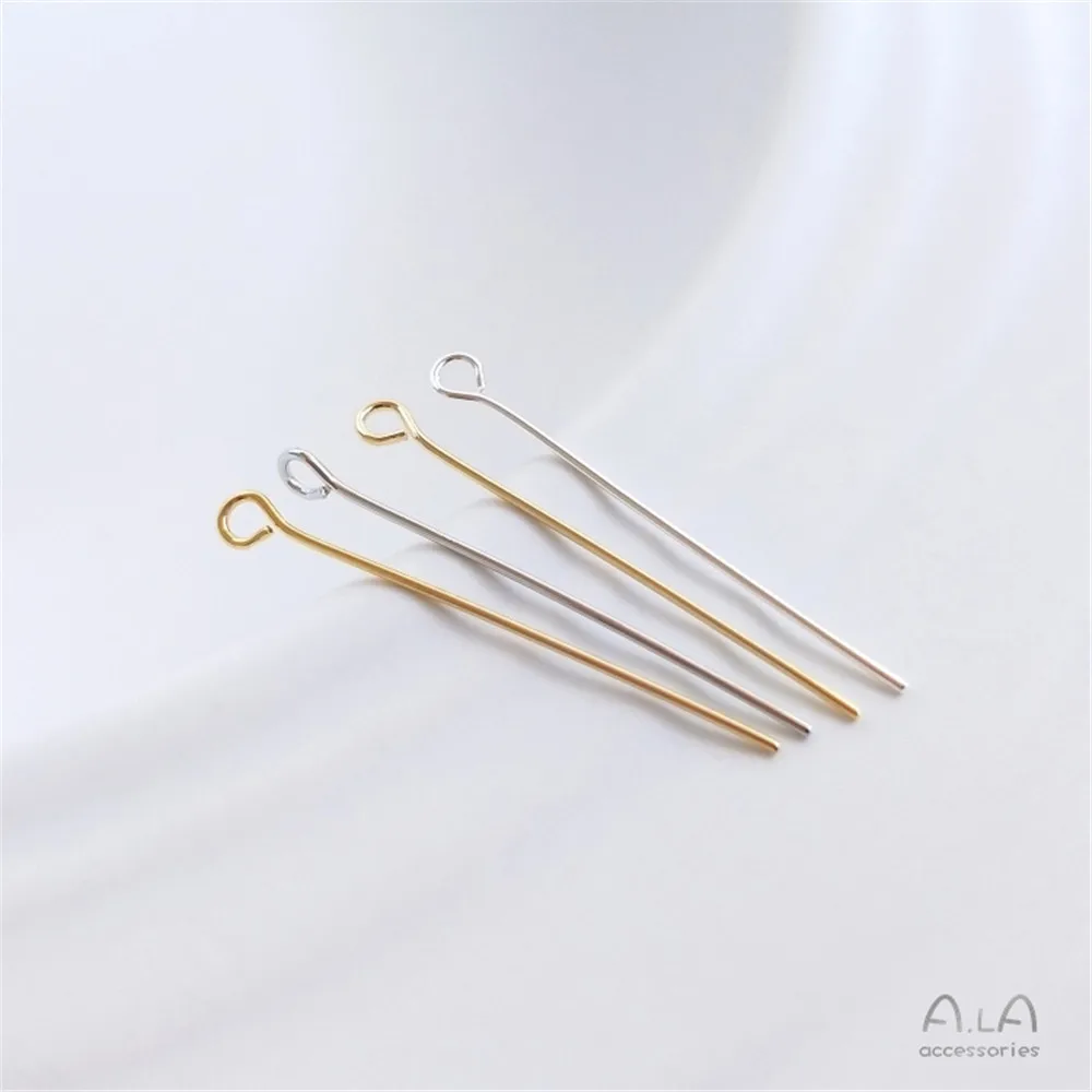

18k14k silver bronze gold parts 9-way arrow beads needle T needle DIY earring decoration