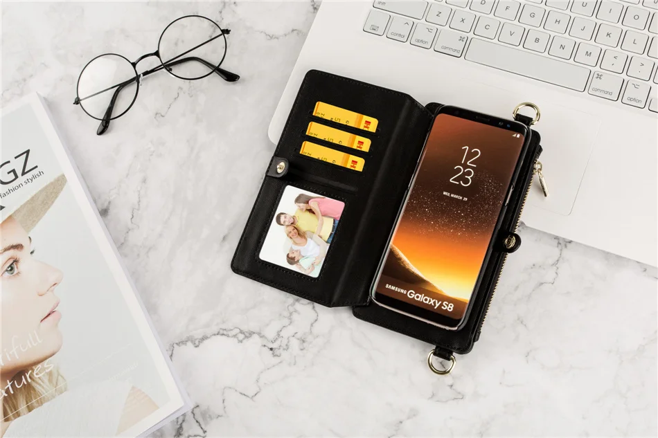 Musubo, роскошный кожаный чехол для samsung Galaxy Note 9, Fundas, чехол для S9 Plus S8+, модный кошелек для девочек, сумка для телефона, чехол s Coque Capa