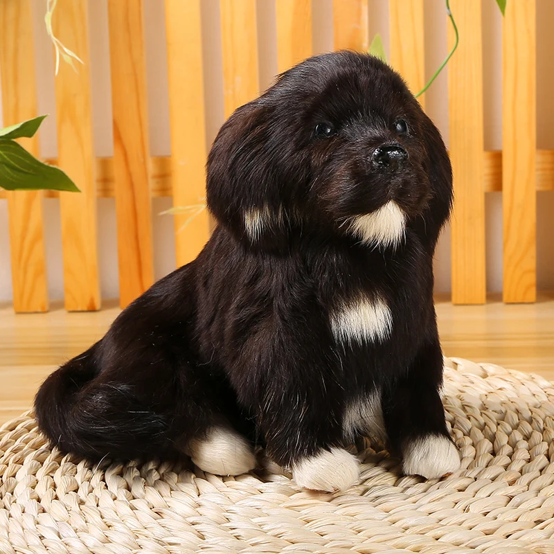 Новая игрушка для собак из полиэтилена и пуха кукла Померанский натуральный цвет