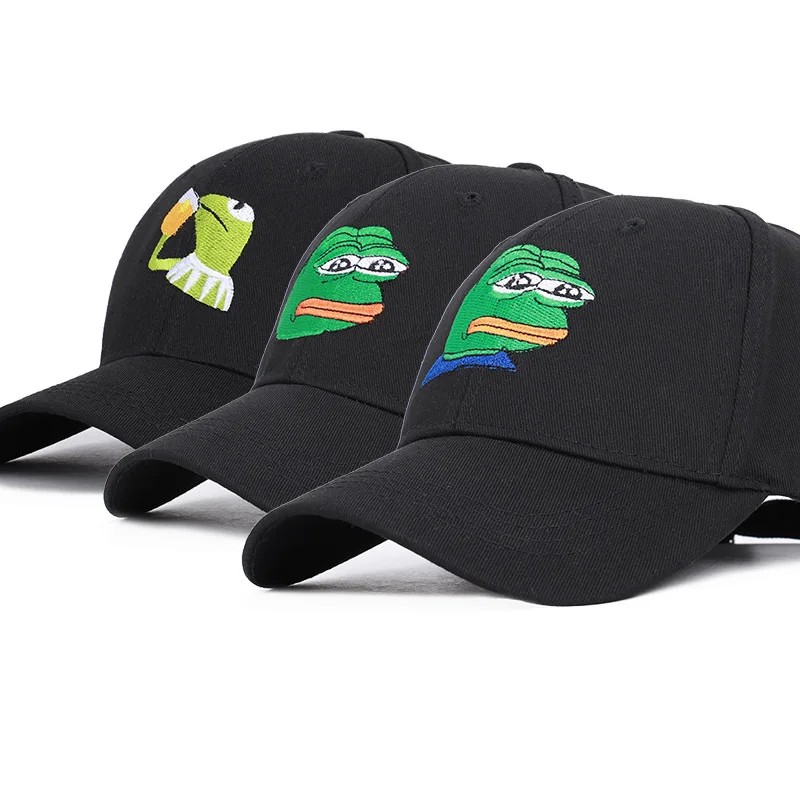 Бейсболки KERMIT с вышитым рисунком лягушки и чая мужские женские бейсболки модные
