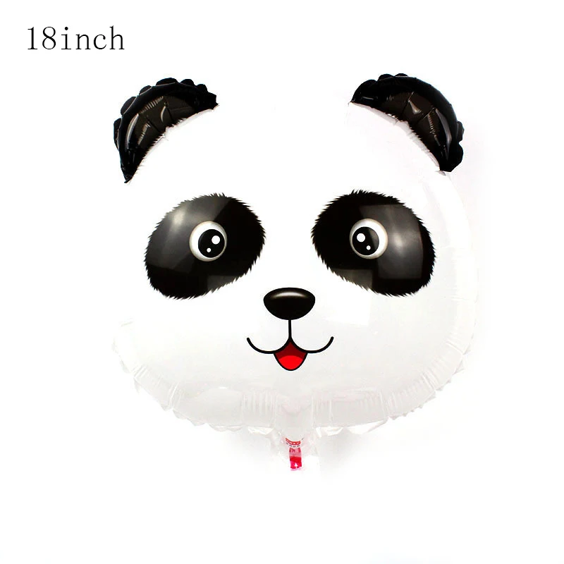 red panda 1pcs 1 шт./лот, 60*40 см, милые воздушные шары в виде панды из алюминиевой фольги, праздничные украшения для дня рождения, Детские вечерние надувные игрушки - Цвет: red panda 1pcs