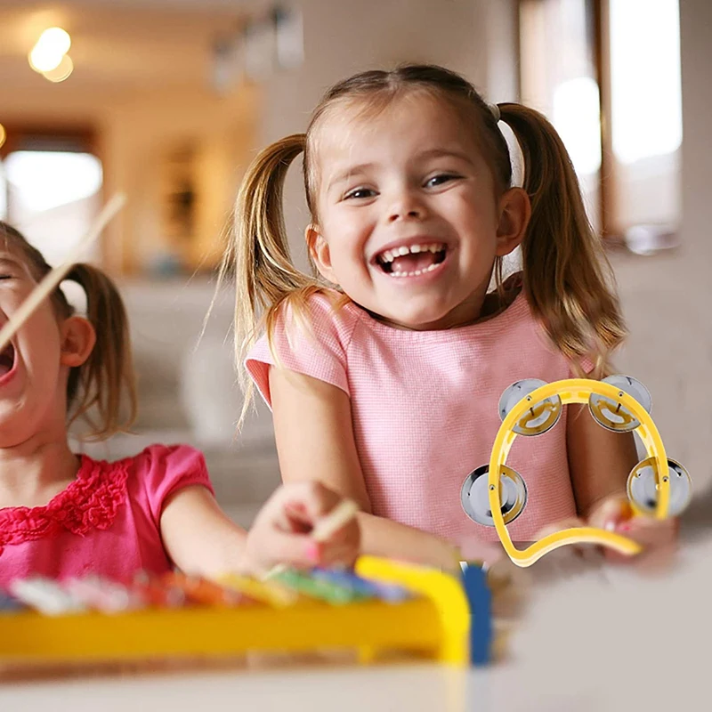 8 шт. пластиковые перкуссионные табурины с 4 колокольчиками | Дом и сад