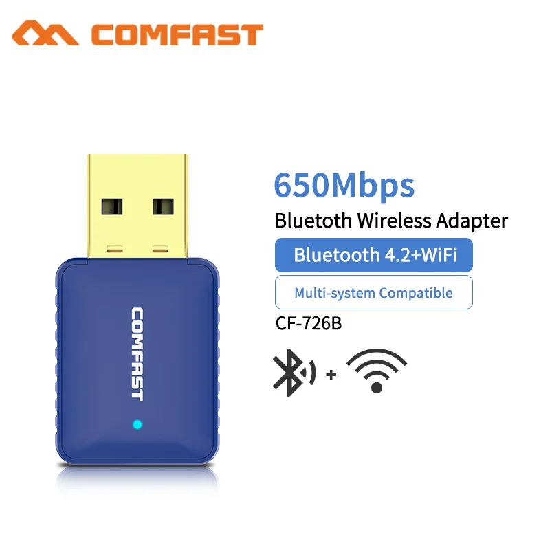 USB Wi fi адаптер 650 Мбит/с 5 ГГц Bluetooth 4 2|Сетевые карты| |