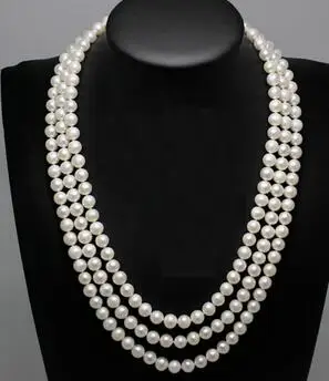 

50"7-8mm south sea white pearl necklace