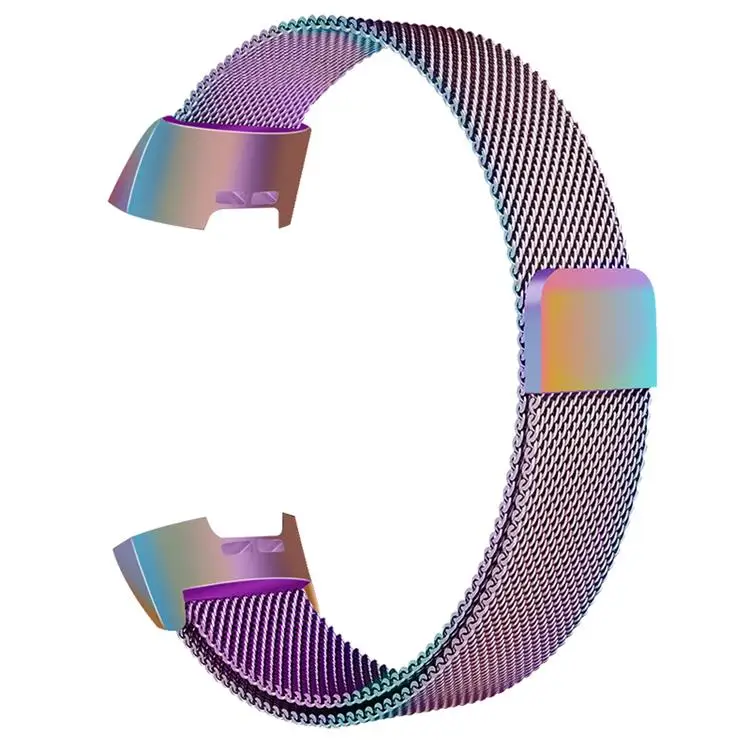 Замена Fitbit Charge 2 полосы кожаный ремешок сменный Смарт фитнес-часы с нержавеющей рамкой для зарядки 2 - Цвет: colorful