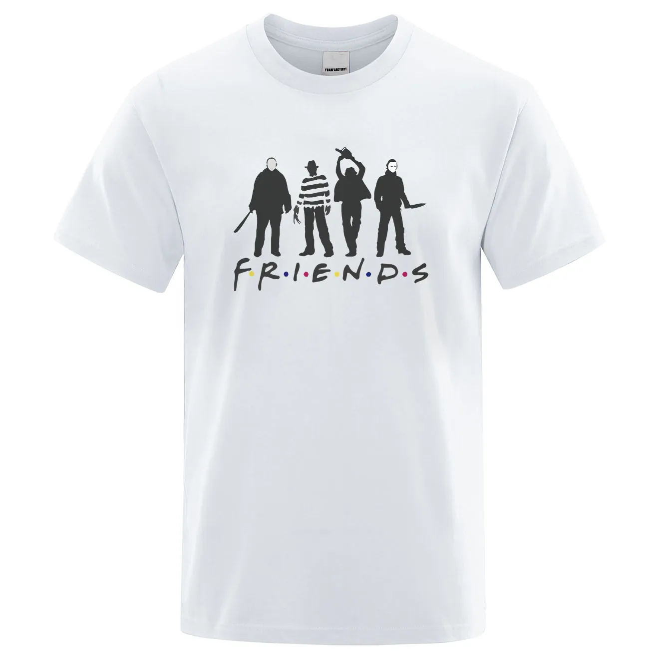 Забавные мужские футболки с коротким рукавом из хлопка для Хэллоуина | Мужская