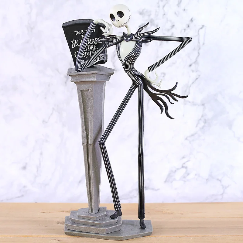 

The Nightmare Before Christmas Jack Skellington Christmas Podium Boxed Decoration Model Toys Hobbies Action Figures Holiday Gift