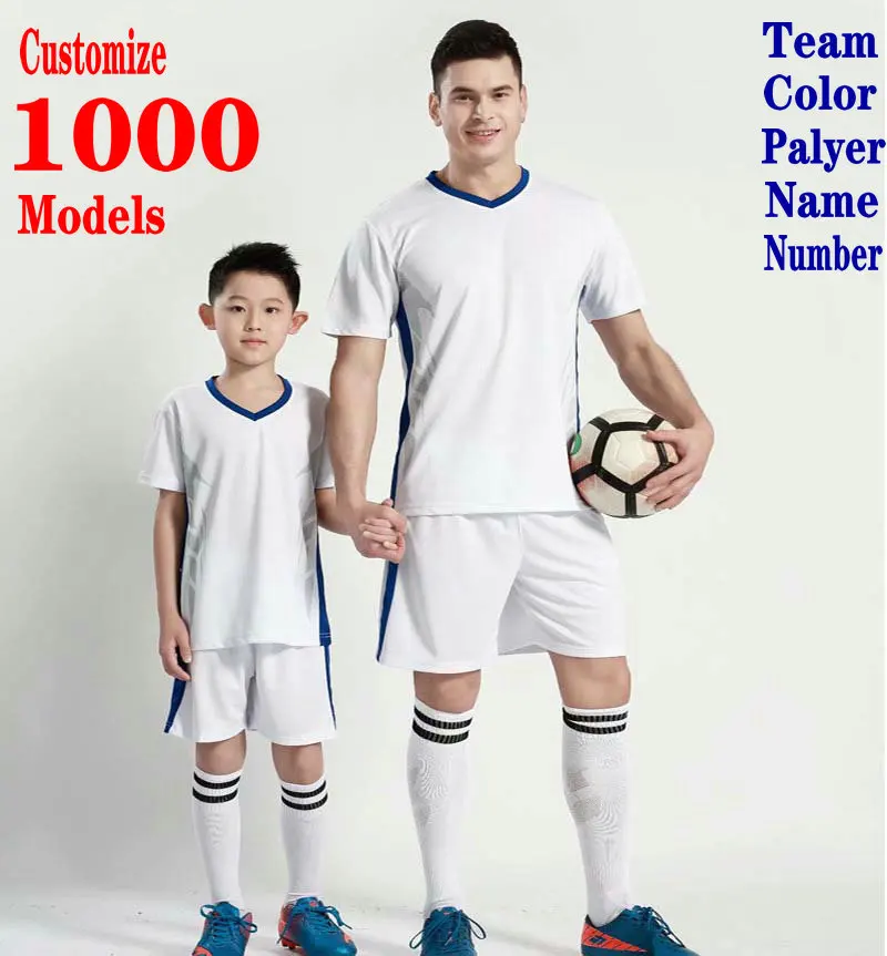 

Customize Men Kid Football Jerseys Youth Soccer Jersey Kits