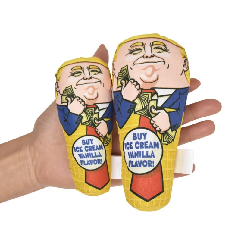 Игрушка для кошек жевательных Дональд Трамп дизайн забавная собак игрушки пищат