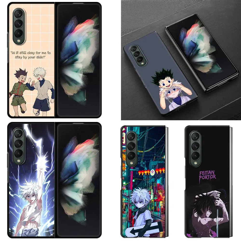 

Shell For Samsung Galaxy Z Fold3 5G Hard Plastic Slim Cover Ultra-thin anti-drop For Galaxy Z Fold 3 Case Anime Hunter X Hunter