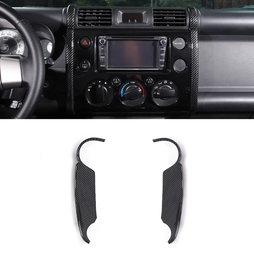 

Fit for Toyota FJ Cruiser 2007-2021 Car Accessories Central Console Navigation Protector Sticker Cover 2pcs Interior Moulding