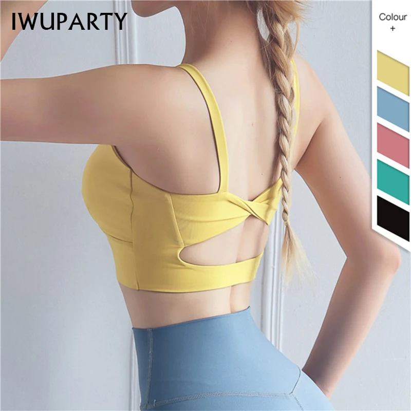 Женский бесшовный спортивный бюстгальтер пуш ап женский короткий топ спортивная