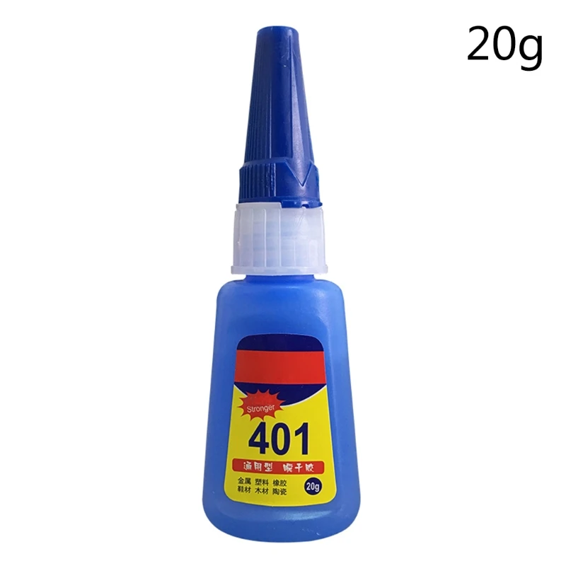 

Liquid Glue w/ Dual Safety Lid/Pin Point Nozzle Super Glue w/ Pin 20g Instant Adhesive for sticking Metal Rubber Glass