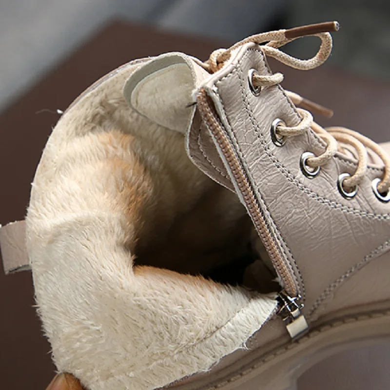 Ботинки martin для девочек 2019 г. Новая модная детская обувь мальчиков Детские теплые