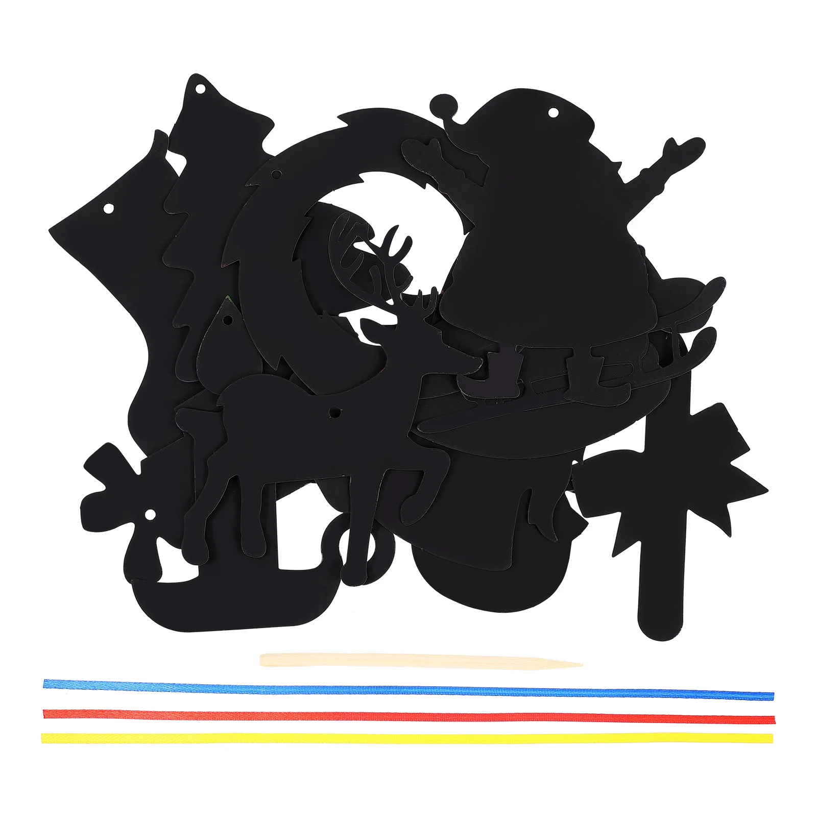 

12Pcs Christmas Scratch Craft Art Paper Kids Toys Christmas Party Supplies