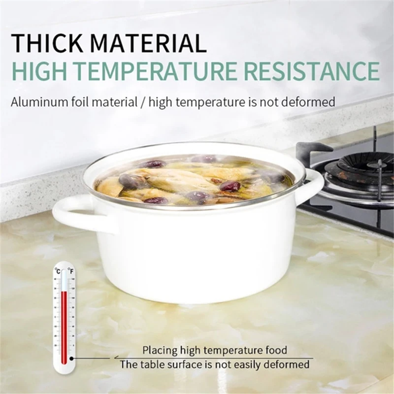 kitchen oil proof stickers fireproof and waterproof self adhesive desktop cabinet door countertops marble tile stove refurbishme free global shipping