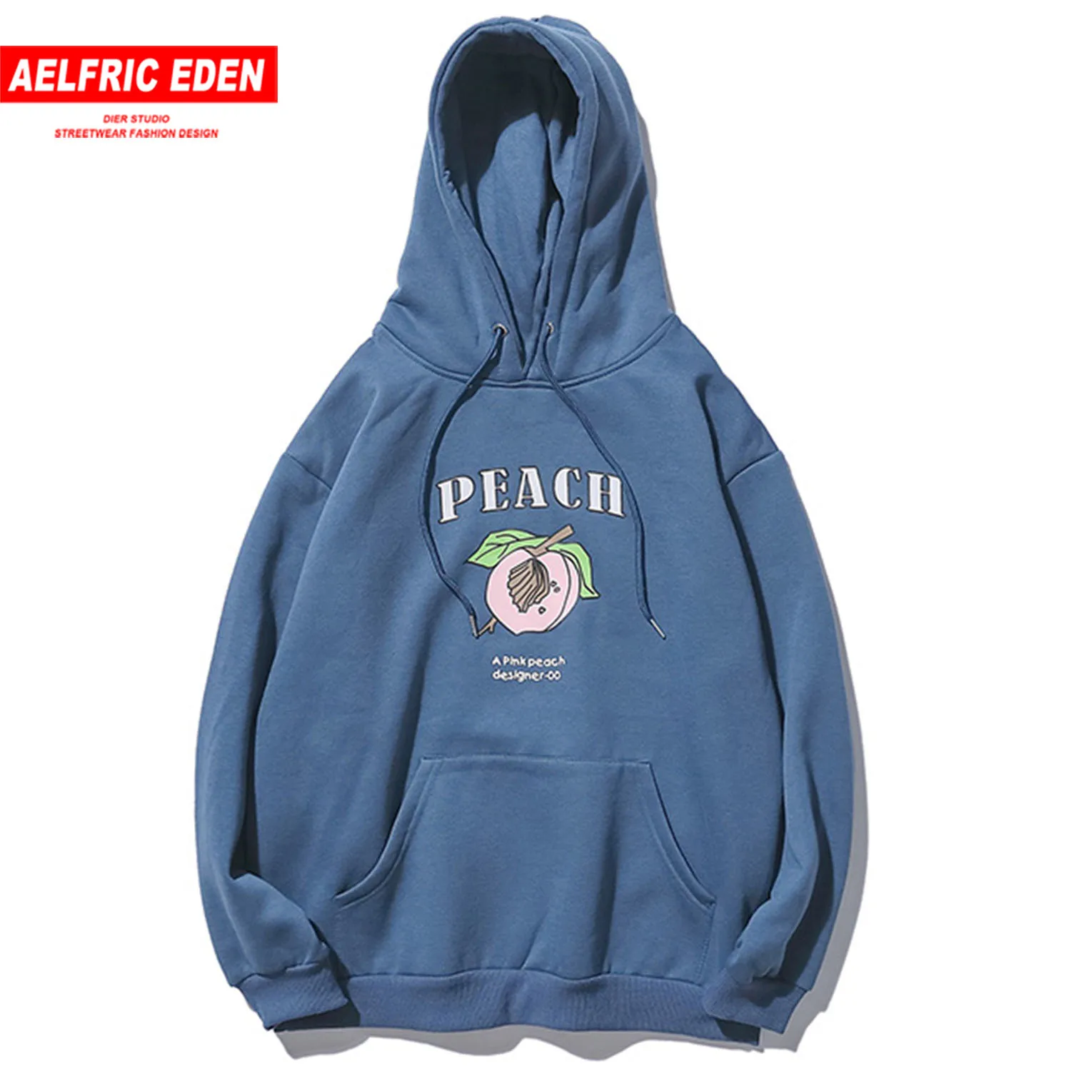 Aelfric Eden Peach толстовки с принтом мужские осенние Harajuku уличная хип хоп повседневные