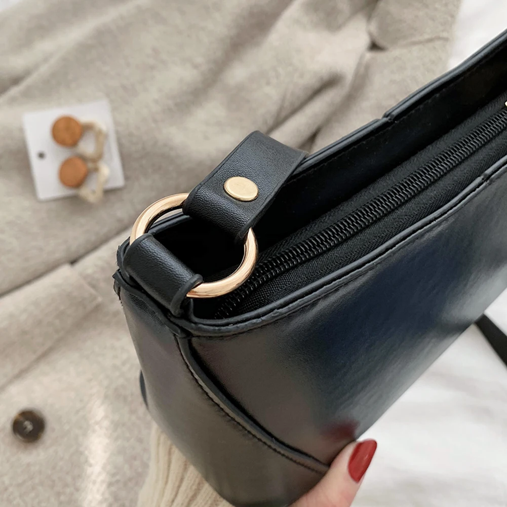 

Retro Fashion Crossbody Bags for Women 2020 Casual PU Leather Shoulder Messenger Bag Female Solid Color Purse Handbag Bolsas