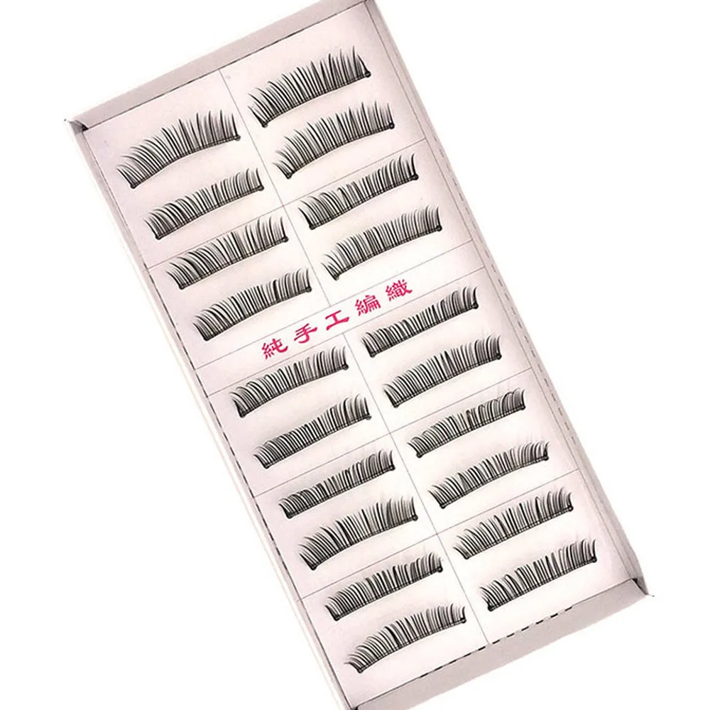 10 пар Роскошных Модных натуральных длинных накладных ресниц ручной работы