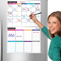 a3 magnetic dry erase whiteboard sheet for kitchen fridge markers eraser refrigerator white board week organizer planner board