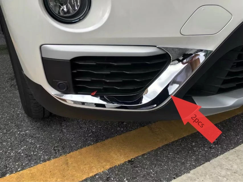 2 шт. Хромированная передняя противотуманная фара полоса для век крышка отделка