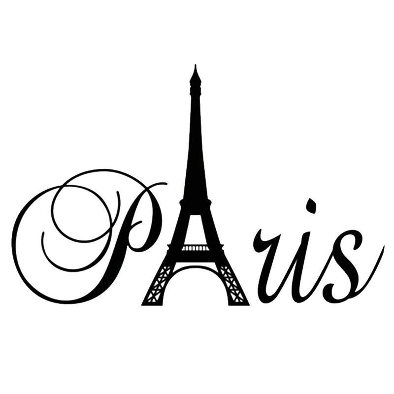 Водостойкая Наклейка на стену с Парижской башней 1 шт. Виниловая наклейка для